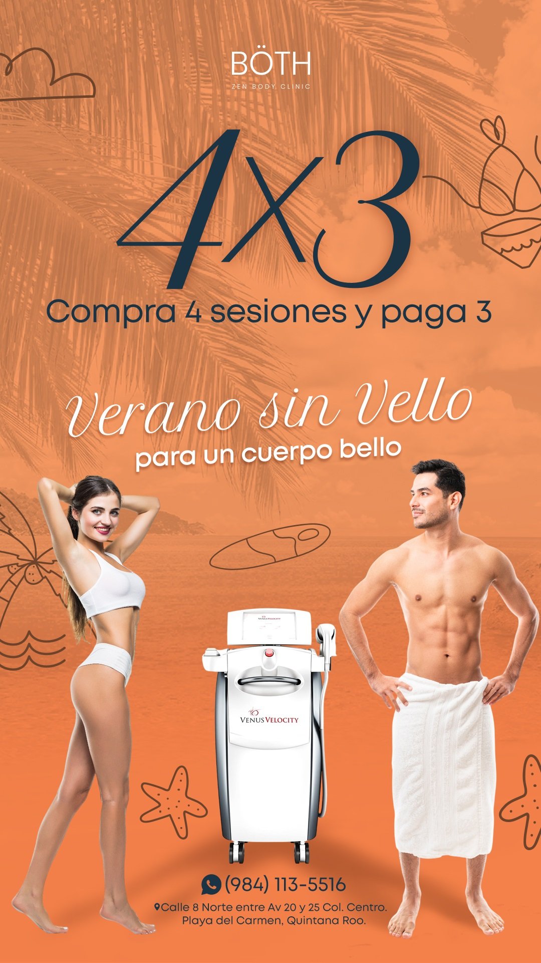 Promoción 4x3 en depilación